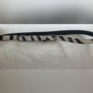 Zebra Print, New York & Company, skinny belt